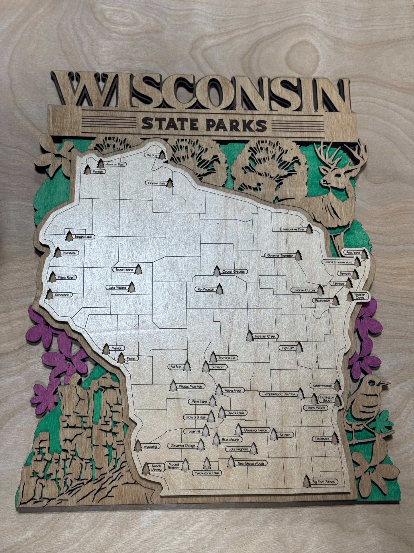 Maps | State Park Tracker - WI
