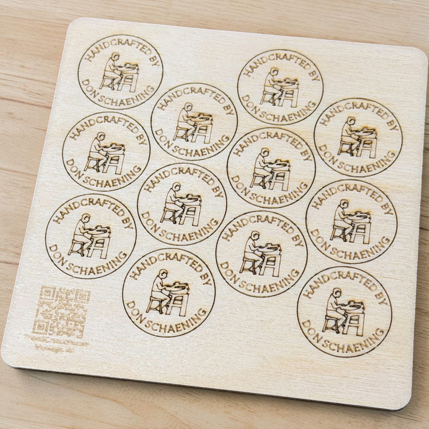 Personalized Woodworking Maker Tokens