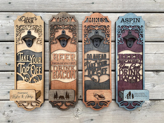 Introducing the Ultimate Customizable, Hand-Made Bottle Opener!