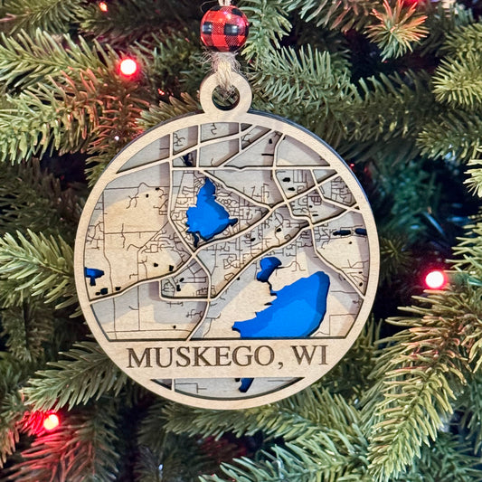 Ornament | Muskego Map