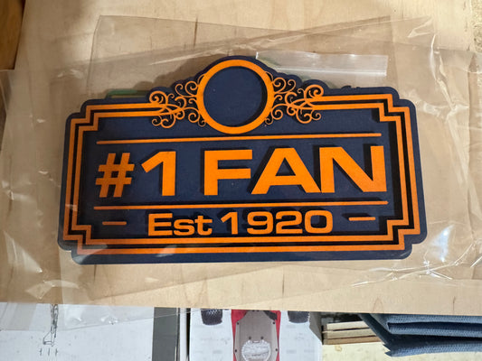 #1 Fan Sports Sign