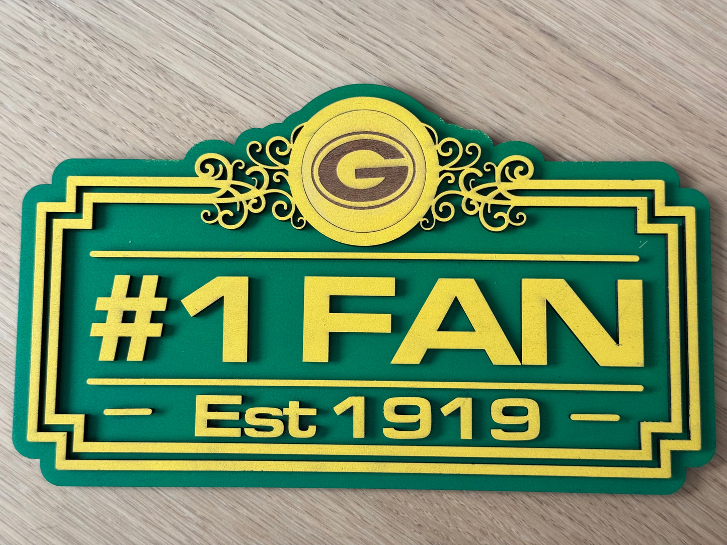 #1 Fan Sports Sign
