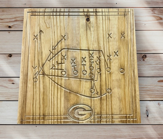 Green Bay Packer "Power Sweep" Home Decor 16"